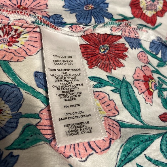 Vineyard Vines Floral Kids Swim Coverup - Red, Blue, Green - Picture 6 of 6